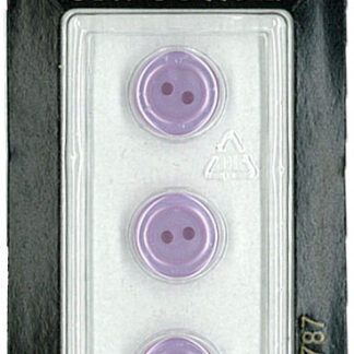 Button - 0787 - 11 mm - Light Purple - by Dill Buttons of Americ