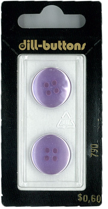 Button - 0790 - 18 mm - Light Purple - by Dill Buttons of Americ