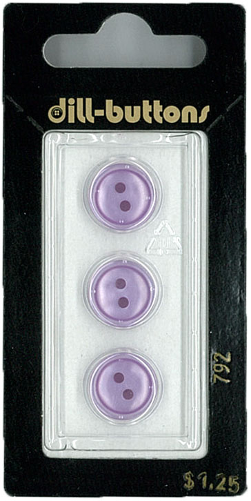Button - 0792 - 13 mm - Light Purple - by Dill Buttons of Americ