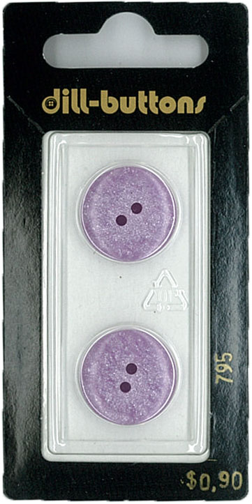 Button - 0795 - 18 mm - Light Purple - by Dill Buttons of Americ
