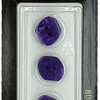 Button - 0808 - 14 mm - Purple - by Dill Buttons of America