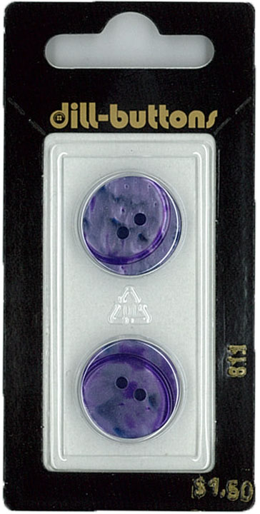 Button - 0811 - 18 mm - Purple - by Dill Buttons of America