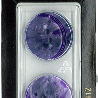 Button - 0812 - 23 mm - Purple - by Dill Buttons of America