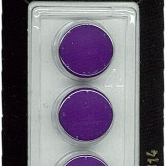 Button - 0814 - 15 mm - Purple - by Dill Buttons of America