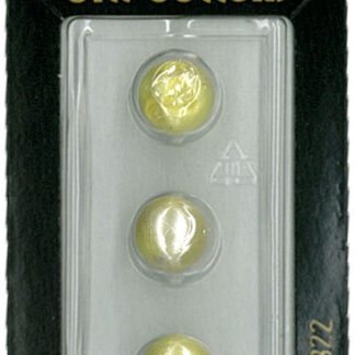 Button - 0822 - 10 mm - Yellow - by Dill Buttons of America
