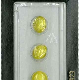 Button - 0823 - 10 mm - Yellow - by Dill Buttons of America