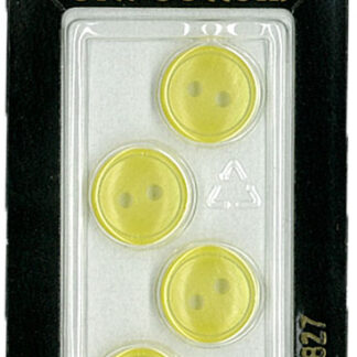 Button - 0827 - 13 mm - Yellow - by Dill Buttons of America