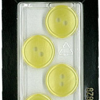 Button - 0828 - 15 mm - Yellow - by Dill Buttons of America