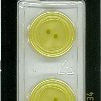 Button - 0834 - 20 mm - Yellow - by Dill Buttons of America
