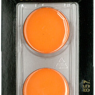 Button - 0857 - 23 mm - Orange - by Dill Buttons of America
