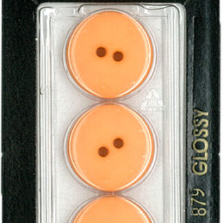 Button - 0879 - 18 mm - Orange - by Dill Buttons of America