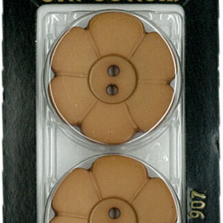 Button - 0907 - 28 mm - Brown - by Dill Buttons of America
