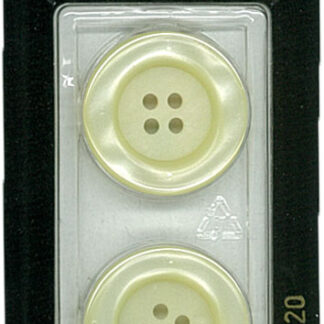 Button - 0920 - 23 mm - Pearl - by Dill Buttons of America