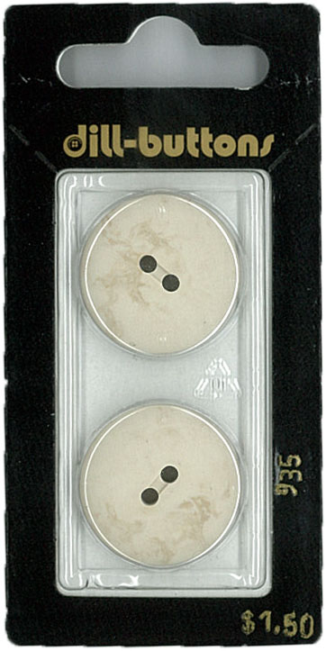Button - 0935 - 23 mm - Beige - by Dill Buttons of America