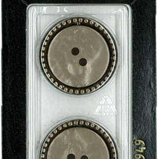 Button - 0949 - 22 mm - Brown - by Dill Buttons of America