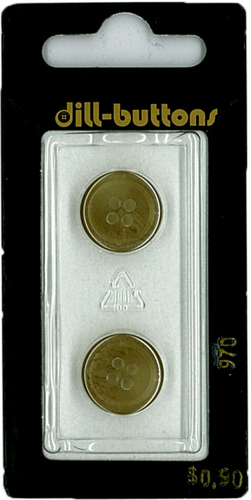 Button - 0970 - 15 mm - Beige - by Dill Buttons of America