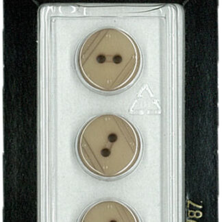 Button - 0987 - 13 mm - Beige - by Dill Buttons of America