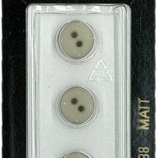 Button - 0988 - 11 mm - Beige - Matt - by Dill Buttons of Americ