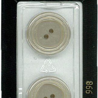 Button - 0998 - 20 mm - Beige - by Dill Buttons of America