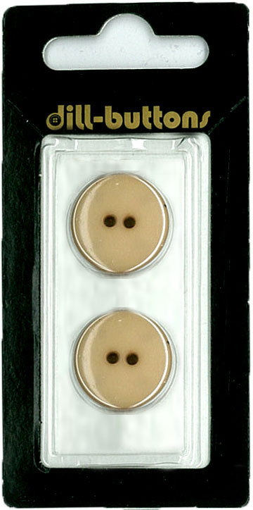 Button - 1002 - 23 mm - Beige - Glossy - by Dill Buttons of Amer
