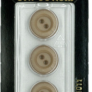 Button - 1011 - 15 mm - Beige - by Dill Buttons of America