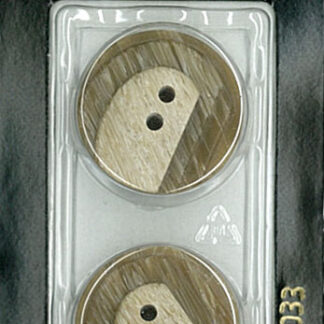 Button - 1033 - 23 mm - Beige - by Dill Buttons of America