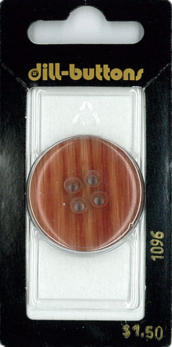 Button - 1096 - 30 mm - Light Brown - by Dill Buttons of America