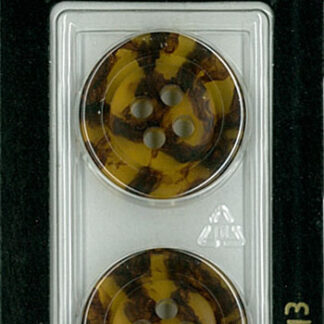 Button - 1113 - 23 mm - Tortoise Shell colour - by Dill Buttons