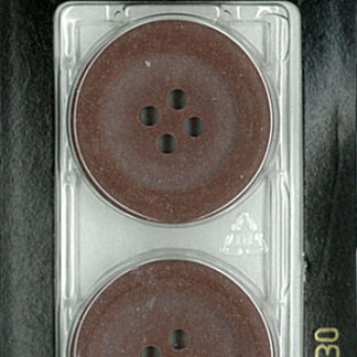 Button - 1130 - 25 mm - Brown - by Dill Buttons of America