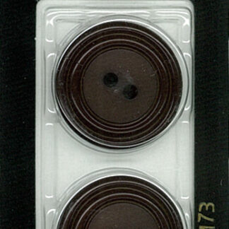 Button - 1173 - 25 mm - Dark Brown - by Dill Buttons of America