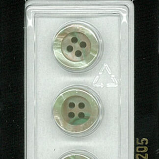 Button - 1205 - 13 mm - Greenish Pink - by Dill Buttons of Ameri