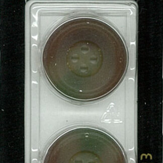 Button - 1213 - 23 mm - Greenish Brown - by Dill Buttons of Amer