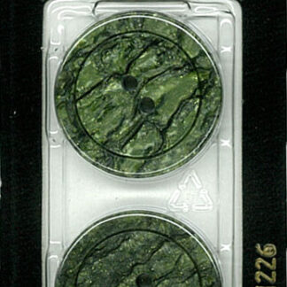Button - 1226 - 25 mm - Moss Green - by Dill Buttons of America