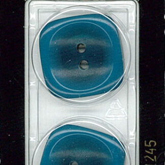 Button - 1245 - 25 mm - Teal - by Dill Buttons of America