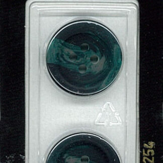 Button - 1254 - 20 mm - Teal - by Dill Buttons of America