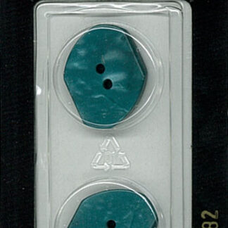 Button - 1282 - 20 mm - Teal - by Dill Buttons of America