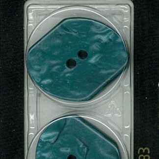 Button - 1283 - 28 mm - Teal - by Dill Buttons of America