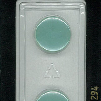 Button - 1294 - 15 mm - Light Blue - Clear - by Dill Buttons of