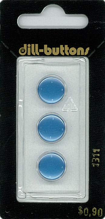 Button - 1311 - 11 mm - Blue - by Dill Buttons of America