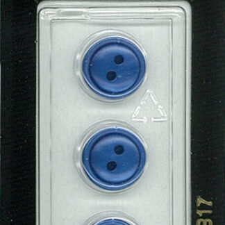 Button - 1317 - 13 mm - Blue - by Dill Buttons of America