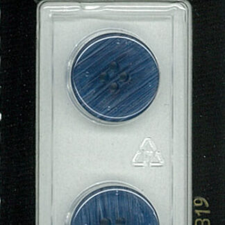 Button - 1319 - 18 mm - Blue - by Dill Buttons of America