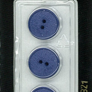 Button - 1321 - 15 mm - Blue - by Dill Buttons of America