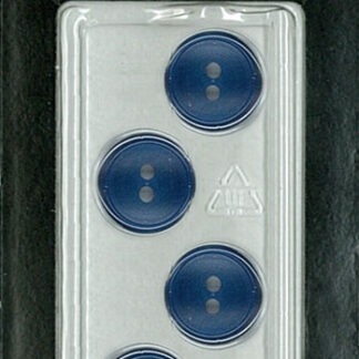 Button - 1334 - 13 mm - Blue - by Dill Buttons of America