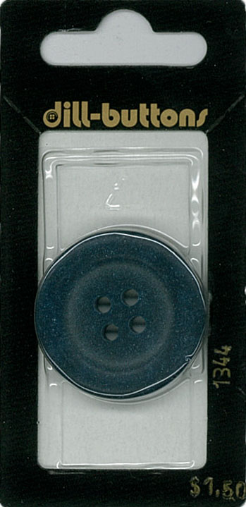 Button - 1344 - 30 mm - Dark Blue - by Dill Buttons of America
