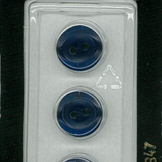 Button - 1347 - 13 mm - Dark Blue - by Dill Buttons of America