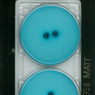 Button - 1358 - 28 mm - Robin Egg Blue - Matt - by Dill Buttons