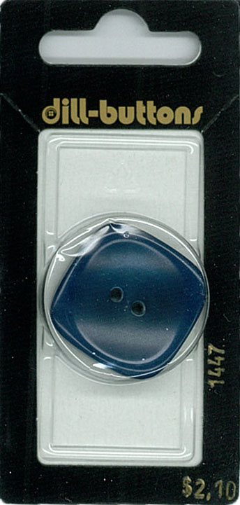 Button - 1447 - 30 mm - Blue - by Dill Buttons of America