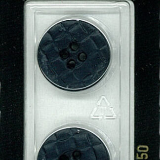 Button - 1450 - 20 mm - Blueish Black - by Dill Buttons of Ameri