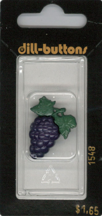 Button - 1548 - 28 mm - Purple Grapes - by Dill Buttons of Ameri