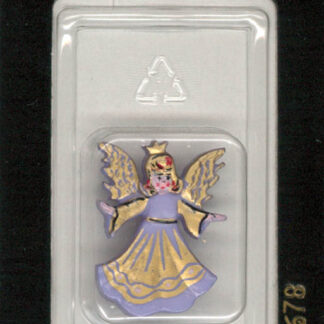 Button - 1678 - 25 mm - Angel - by Dill Buttons of America